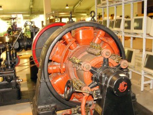 5A - Particolare turbina eccitatrice, oggi situata al "museo della tecnica elettrica dell'università di Pavia"