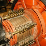 4A - Particolare turbina eccitatrice, oggi situata al "museo della tecnica elettrica dell'università di Pavia"