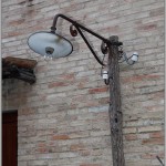 Lampada con palo