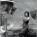 Foto scattata dietro le quinte del film Vulcano