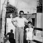 Con papà a Taormina 1950